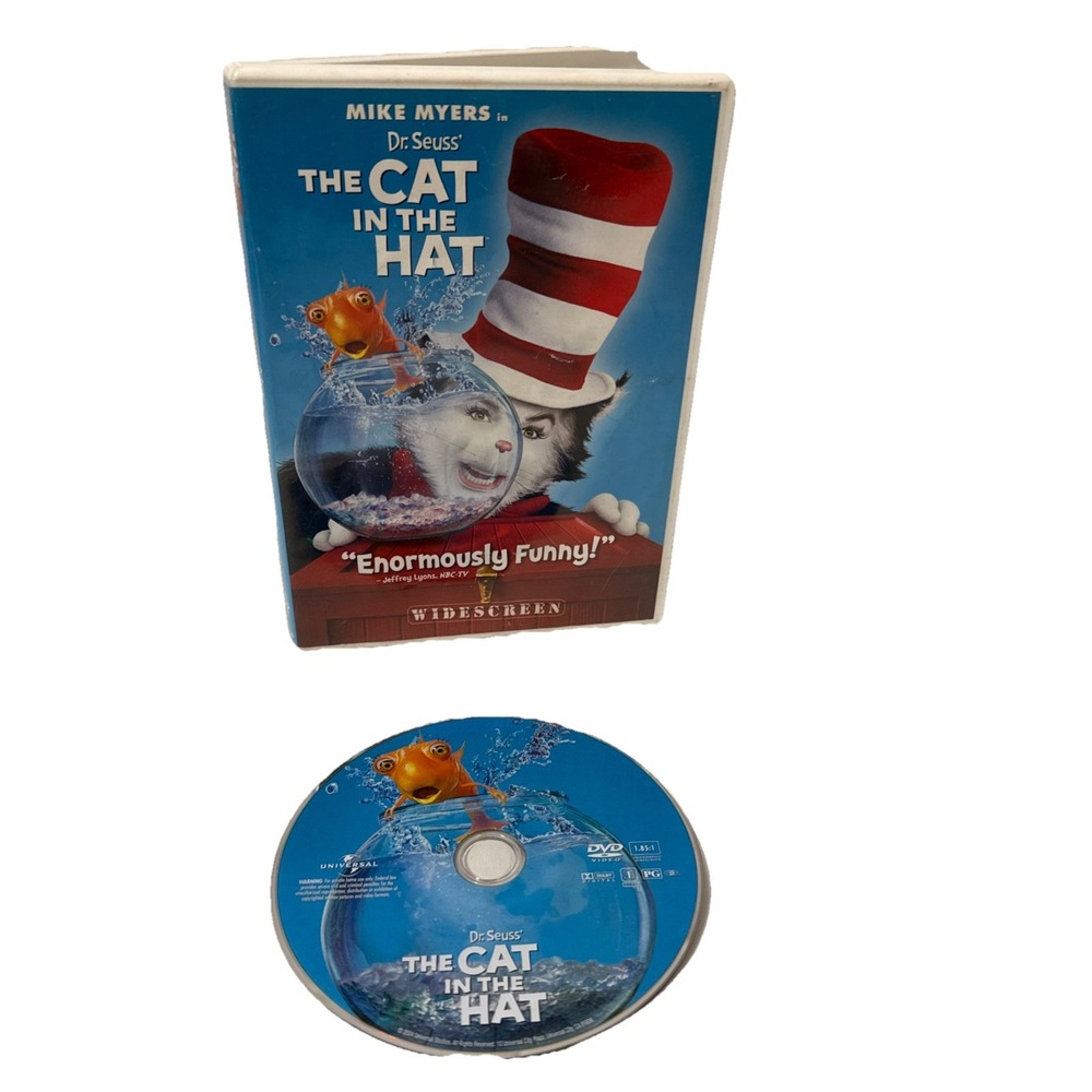 Dr. Seuss The Cat in the Hat Mike Myers DVD 2004‎ Widescreen Used